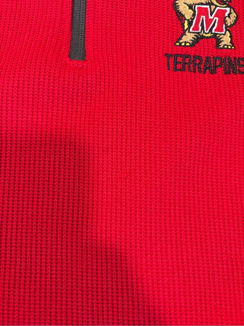 Maryland Terrapins Campus Heritage Men's Red Quarter-Zip Pullover-Medium